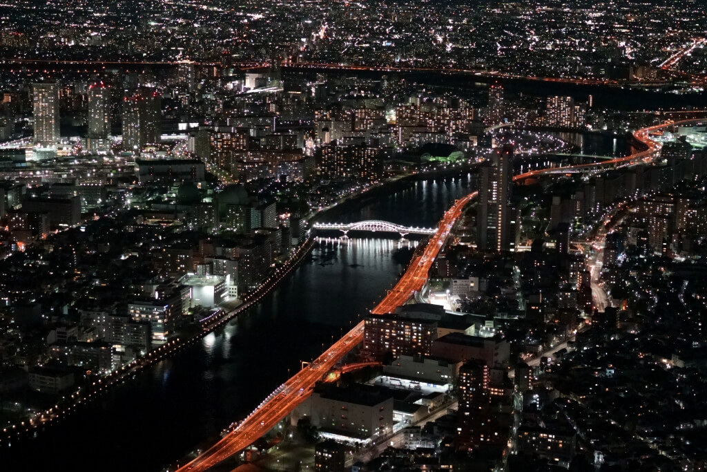 東京スカイツリー夜景写真