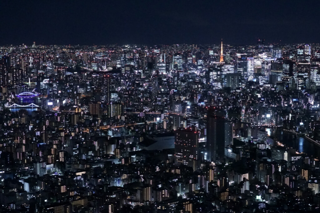 東京スカイツリー夜景写真