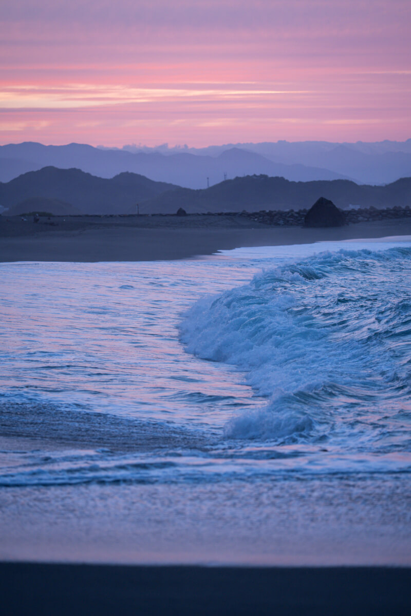 桂浜高知の夏早朝日写真撮影