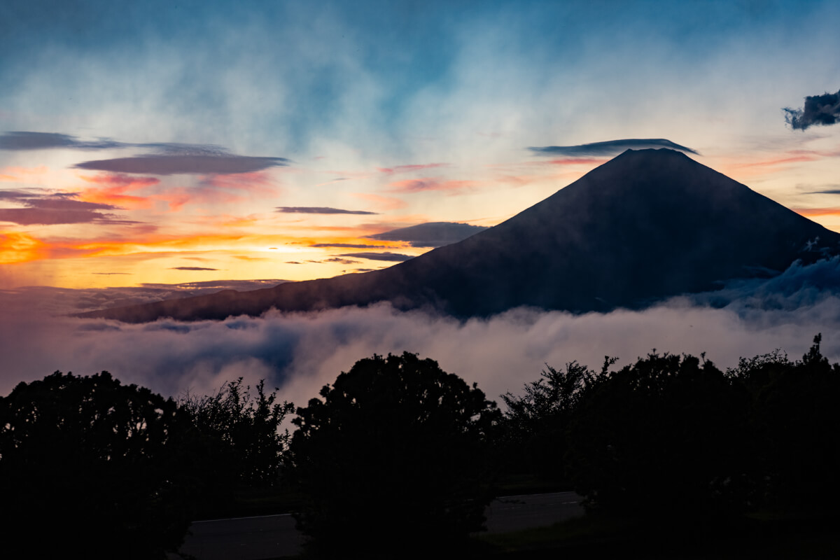箱根スカイライン富士見ヶ丘公園の富士山写真