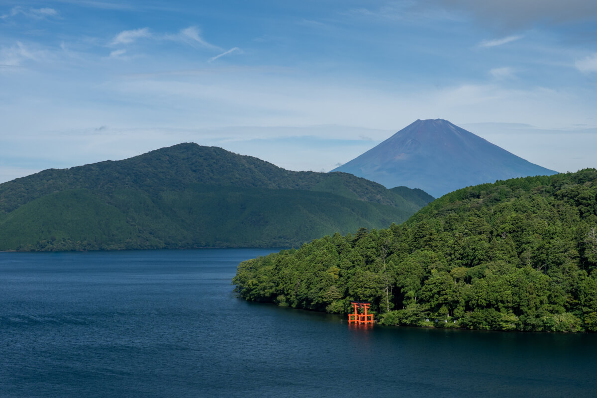箱根港富士山芦ノ湖平和の鳥居