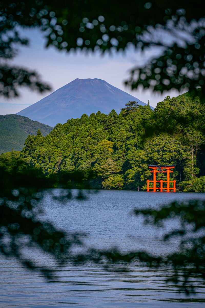 箱根港富士山芦ノ湖平和の鳥居