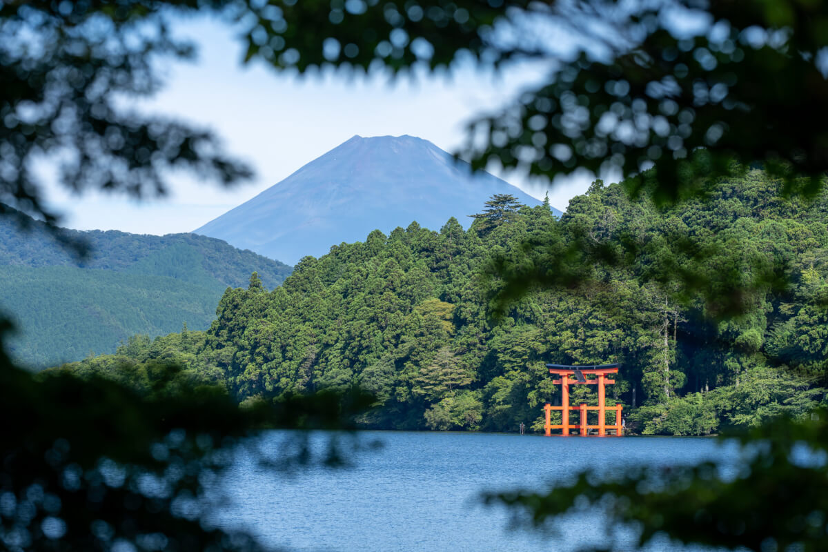 箱根港富士山芦ノ湖平和の鳥居