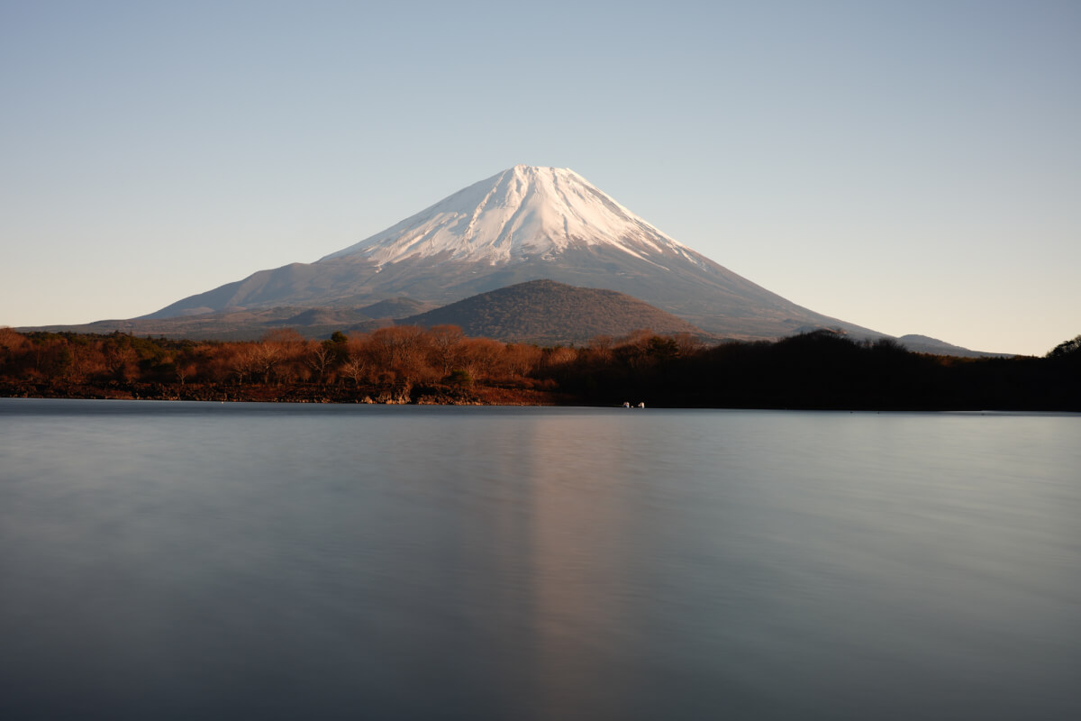 精進湖他手合浜富士山写真
