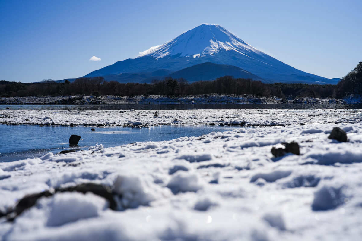 精進湖他手合浜富士山画像