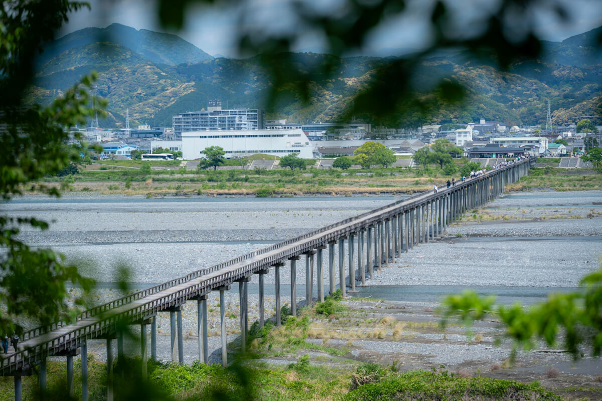 蓬莱橋世界一長い木造歩道橋