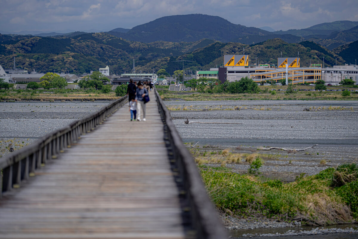 蓬莱橋世界一長い木造歩道橋