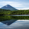 西湖根場浜の富士山