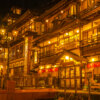 銀山温泉夜景写真撮影_湯内旅館永澤平八