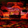 高台寺の紅葉ライトアップ写真