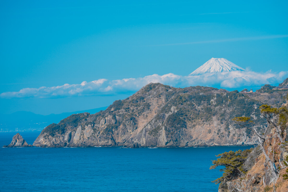 黄金崎公園・富士山/馬ロック写真撮影